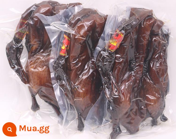 Số lượng lớn Nguyên con Vịt không móng Wanlong 700g Trọng lượng tịnh Hàng Châu Tấm nước sốt đặc sản Vịt Nhóm mua quà tặng FCL 20 chiếc chân không - 5 gói chân không