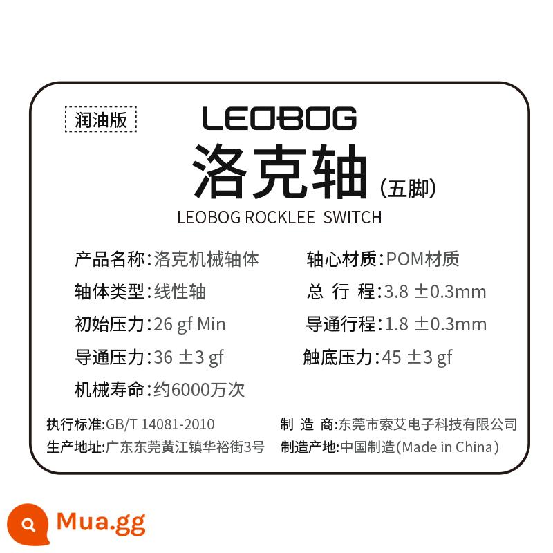 LEOBOG Locke Axis 36g Áp Suất Nhẹ Trục Tuyến Tính Yếu Cơ Phúc Âm Dày Chạy Cắm Tùy Chỉnh Bàn Phím Cơ - 100 miếng Locke Shaft (ba chân và năm chân, ngẫu nhiên) - đóng hộp, do nhà máy vận hành và sẵn sàng sử dụng