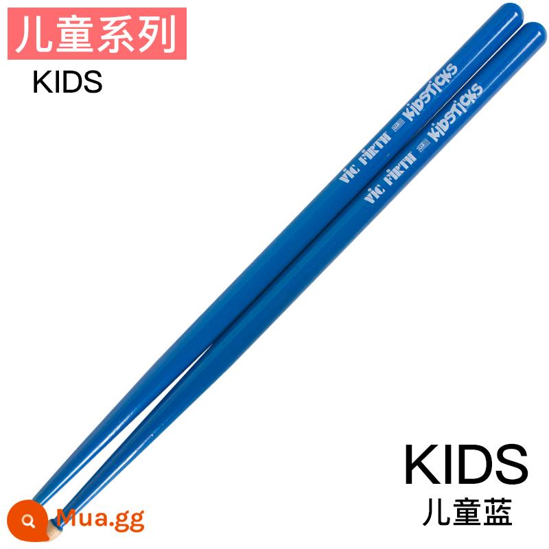 Ban nhạc trống kệ Vic fic firth trống bóng chày 5a 5b 7a jazz trống vf tập thể dục trống Bammer Vic Drum Hammer - Màu xanh trẻ em (KIDS)