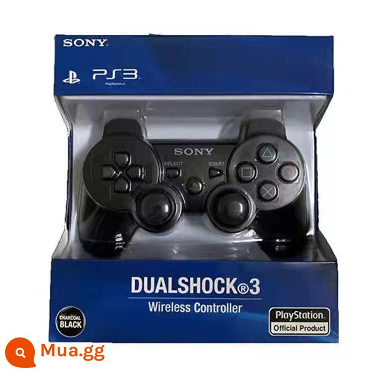 Tay cầm ps3 mới rung kép PC tay cầm máy tính USB wireless tay cầm chơi game 360 máy tính tay cầm PS3 - Màu đen [đi kèm cáp dữ liệu + nắp rocker]