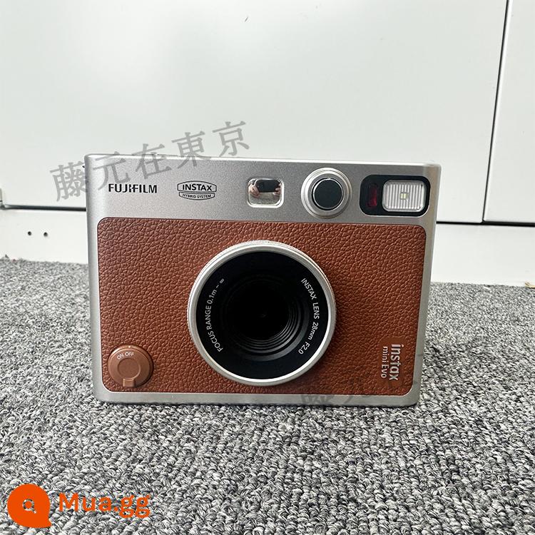 Nhật Bản mua máy ảnh cổ điển Polaroid instax mini EVO mới của Fuji evo có màn hình Fujifilm - Phiên bản mới Instax mini EVO màu nâu - Tiêu chuẩn chính thức của Nhật Bản (thư trực tiếp)