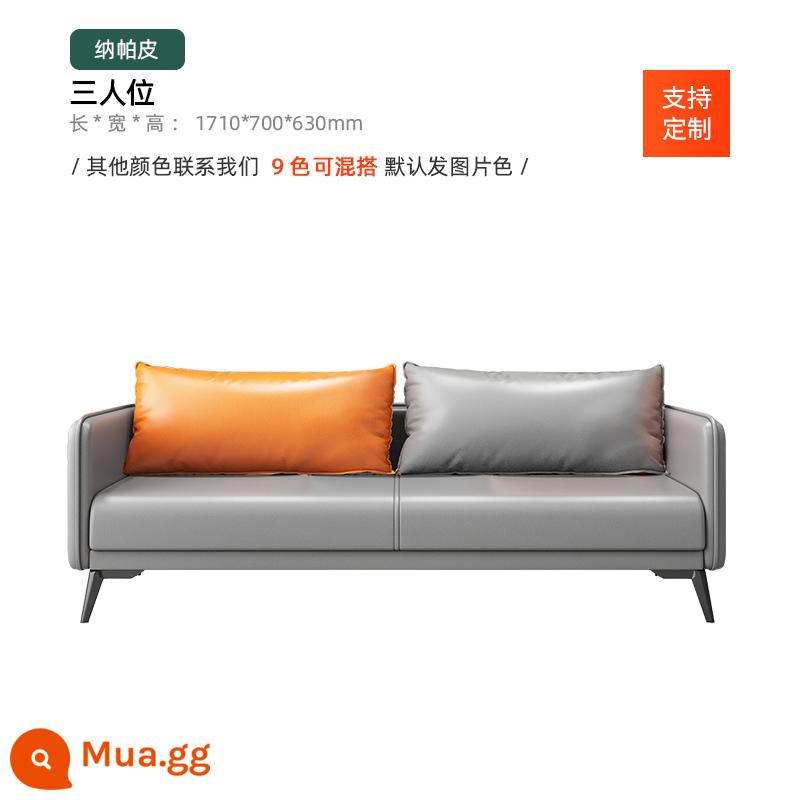 Sofa văn phòng bàn cà phê kết hợp bộ đơn giản hiện đại kinh doanh tiếp tân phòng nghỉ ngơi căn hộ nhỏ ba người - Nó có 3 chỗ ngồi và rẻ hơn so với các đối tác của nó!