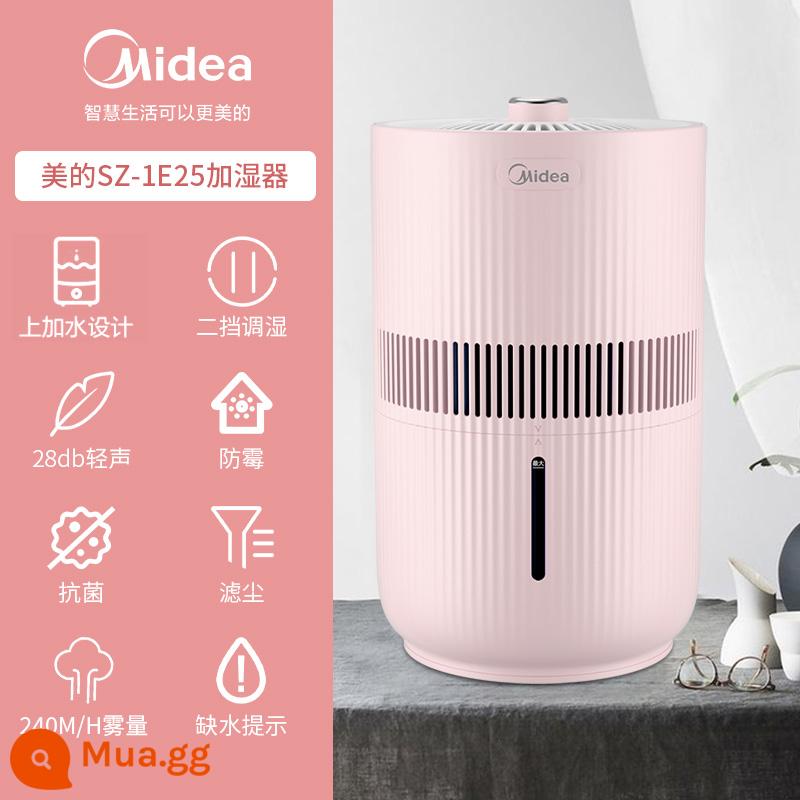 Máy Tạo Độ Ẩm Midea Không Sương Mù Nhà Phòng Ngủ Tắt Tiếng Văn Phòng Bà Bầu Bé Lọc Bụi Kháng Khuẩn Bay Hơi Tạo Ẩm - Hồng