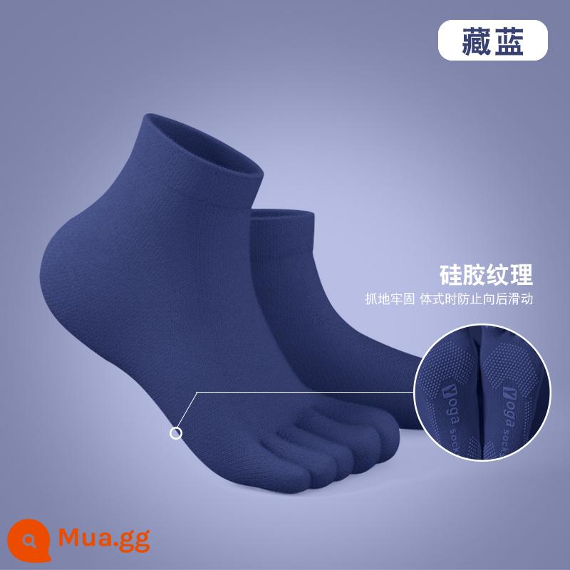 Vớ Yoga Professional Anti -slip Nữ Five -finger Yoga SOCKS BẮT ĐẦU BẮT - Màu xanh hải quân-[Kích thước phổ thông]