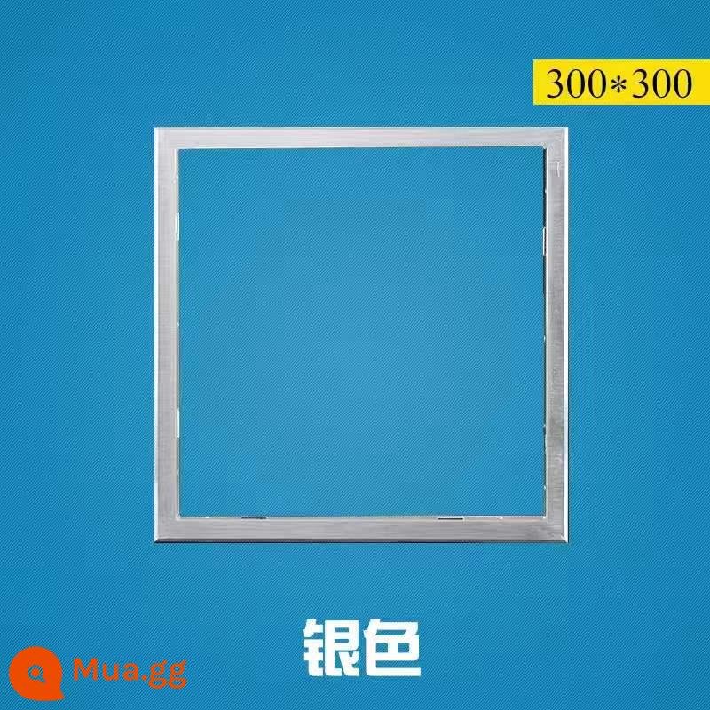 Khung chuyển đổi giấu khung chuyển khung tích hợp trần gỗ PVC tấm thạch cao trần treo Yuba panel ánh sáng 30x30x60 - 30*30 khung chuyển đổi bạc