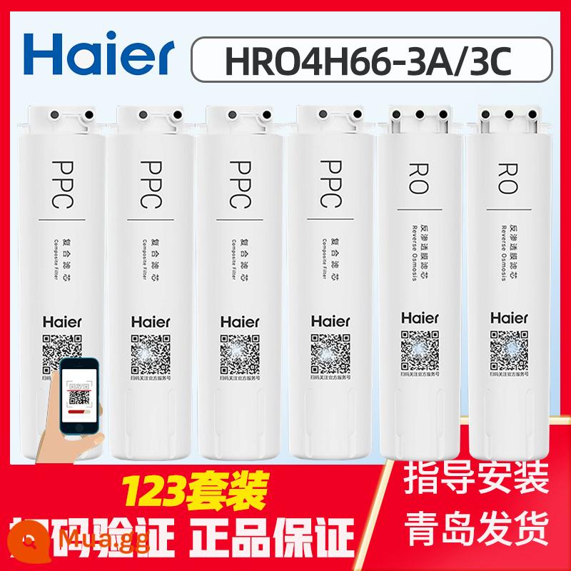 Máy lọc nước Haier HRO2H58-3/4H66-3A/C/D/6H66 lõi lọc thẩm thấu ngược khối tuyết hộ gia đình - Bộ 2 năm cấp 111122 (4H66-3A/3C)