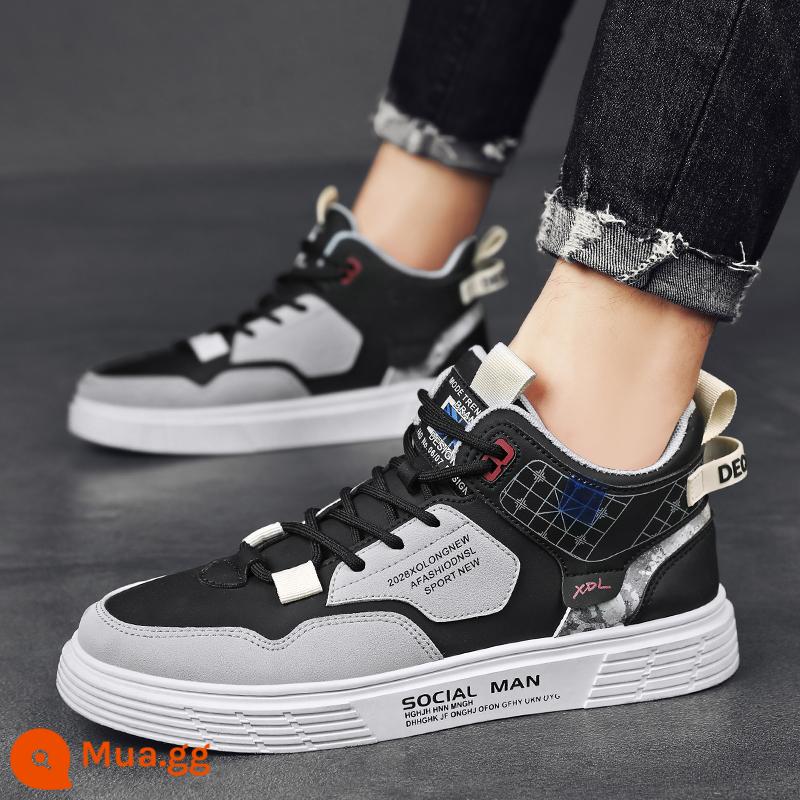 Giày Nam Mùa Xuân Mới 2023 Bé Trai Tất Cả Trận Đấu Hạt Điều Hoa Giày Sneaker Mùa Hè Cao Cấp Hợp Thời Trang Thương Hiệu Giày Thể Thao - [Phong cách thoải mái] Đen