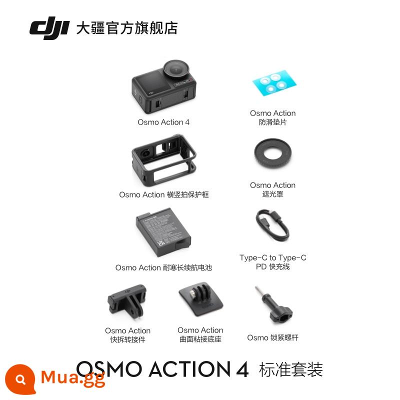 Camera hành động DJI Osmo Action 4 đi xe máy lặn camera vlog ngoài trời - phù hợp với tiêu chuẩn