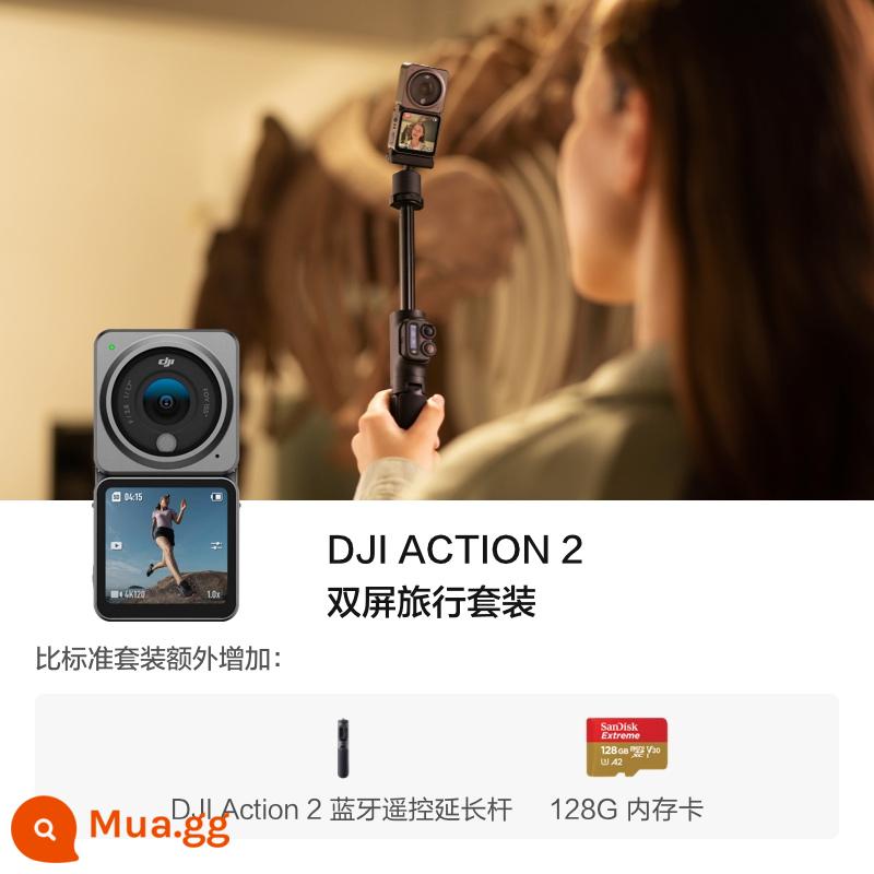 DJI Action 2 Osmo Magnetic Vlog Chống nước chống rung Máy ảnh thể thao DJI - Bộ du lịch phiên bản màn hình kép