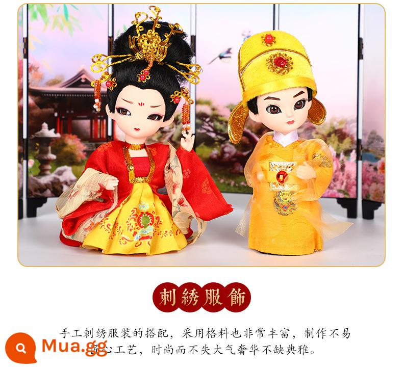 Non -ridge Tang Ren Phường Silk Ren Don Doll Doll Puppet Doll Furnishing Kunqu Búp bê cho em bé với một màn hình - Hoàng phi Tang Wang-Eternal Life Palace