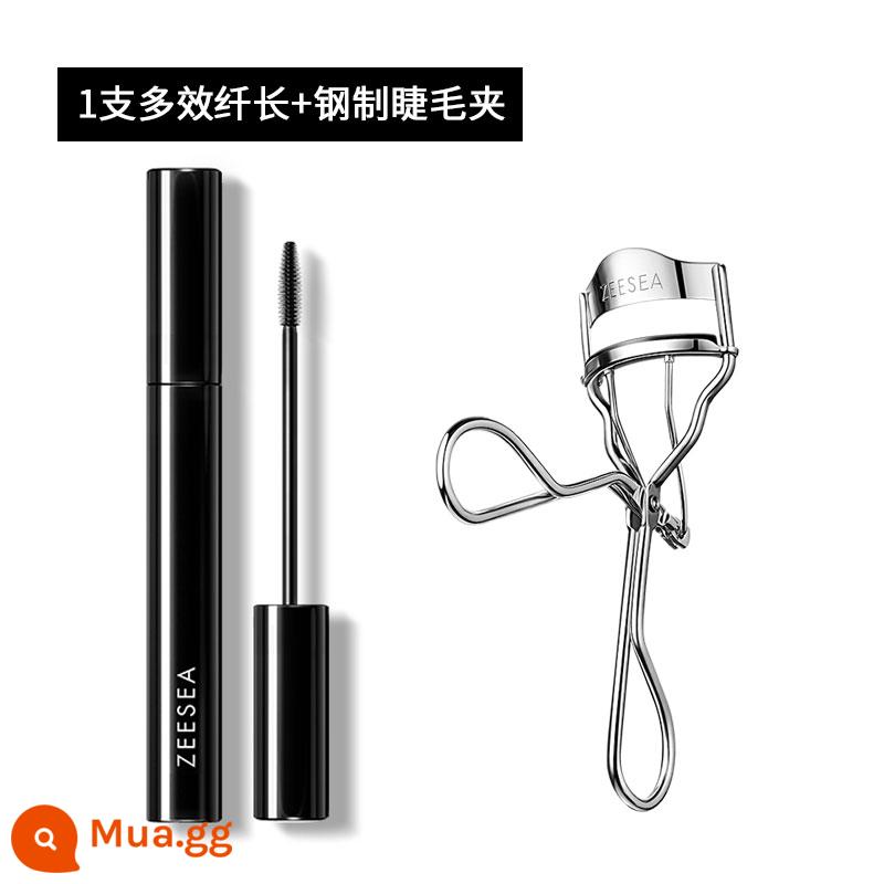 ZEESEA Mascara Dưỡng Alice Chống Thấm Nước Cho Nữ Mỏng Dài Cong Được Mã Hóa Kéo Dài Không lem Không Tẩy Trang - 1 dụng cụ uốn mi màu đen + thép