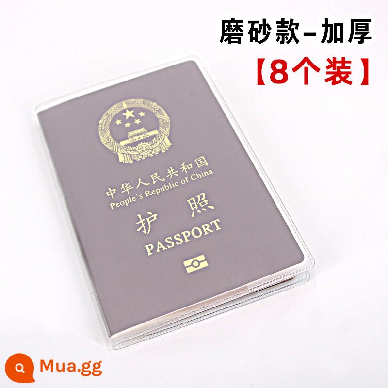 Bộ hộ chiếu đựng hộ chiếu du lịch Túi đựng tài liệu mờ trong suốt Bao hộ chiếu đựng tài liệu Bao bảo vệ hộ chiếu Bao đựng hộ chiếu - Frosted [8 gói]