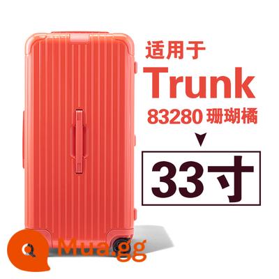 Thích hợp cho tay áo bảo vệ Rimowa cốp xe plus31 inch 33 inch rimowa hành lý bao đựng thiết yếu - Trunk Plus 33-inch 83280/Coral Orange Corner Style Super Fit Case Cover