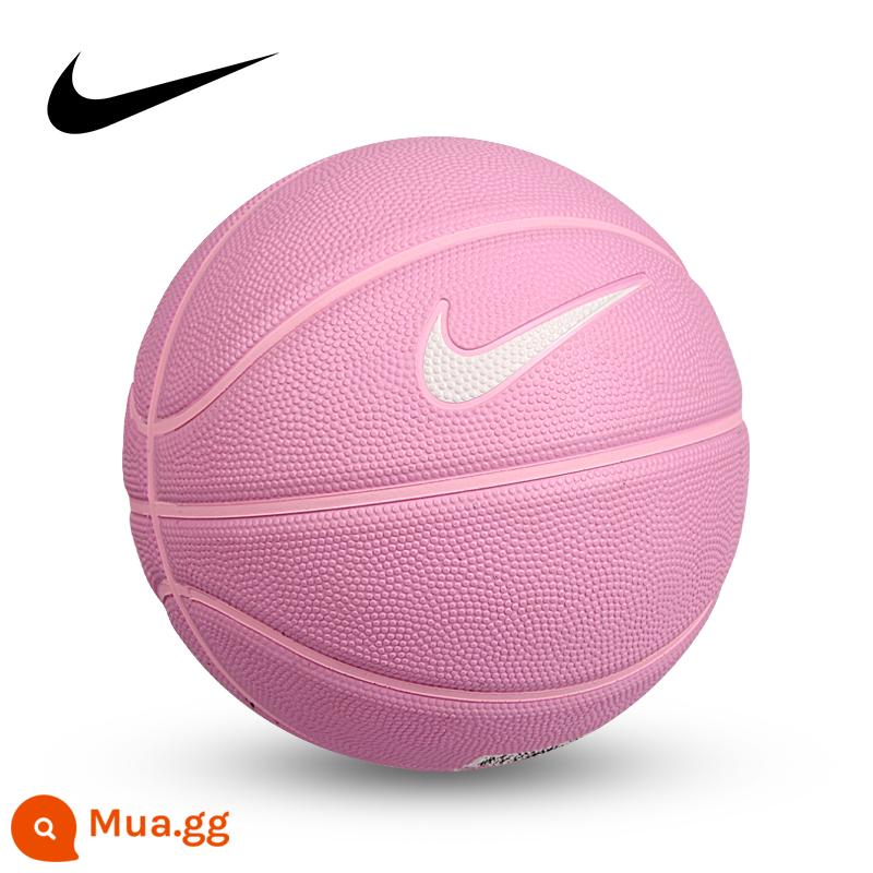 Bóng rổ chính hãng Nike dành cho trẻ em số 5 và số 6 mặt đất xi măng bóng da chịu mài mòn học sinh tiểu học quà tặng mẫu giáo bóng rổ đặc biệt - Nike No.3 hồng [tặng kèm bơm + túi + kim]