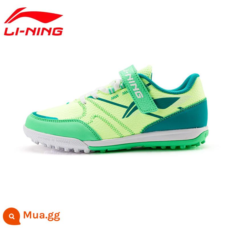 Giày đá bóng Li Ning nam đinh gãy người lớn trẻ em giày tập bóng đá nam nữ học sinh tiểu học thanh niên tf sneakers - màu vàng huỳnh quang