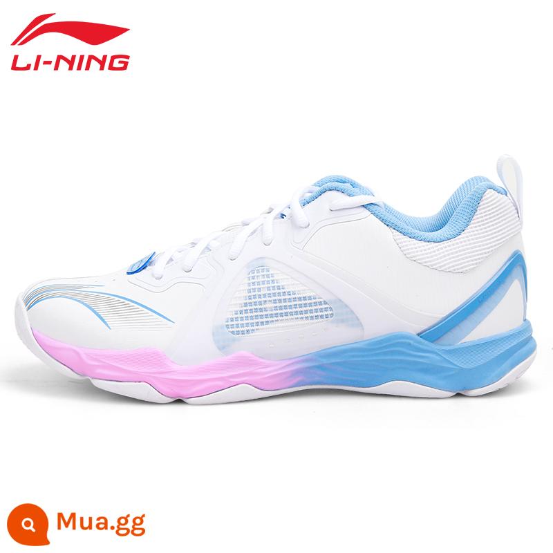 Giày cầu lông Li Ning chính hãng Thunder LITE giày nam và nữ mùa hè thoáng khí hấp thụ sốc giày thể thao chuyên nghiệp giày luyện tập siêu nhẹ - xanh tím