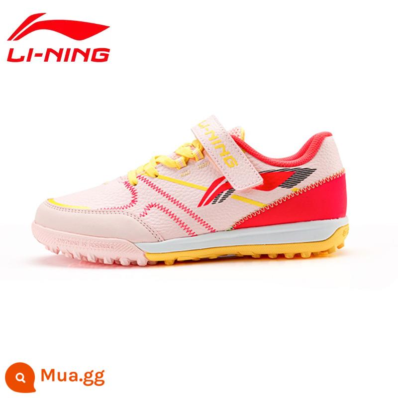 Giày đá bóng Li Ning nam đinh gãy người lớn trẻ em giày tập bóng đá nam nữ học sinh tiểu học thanh niên tf sneakers - Bột huỳnh quang