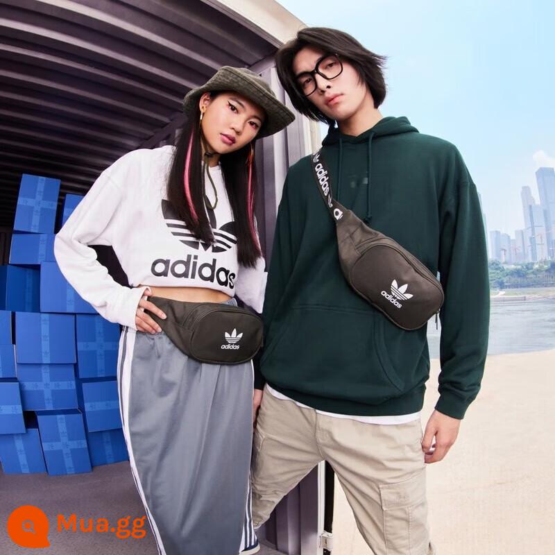 Túi đeo vai Adidas túi nam và nữ mùa hè 2022 túi thể thao màu xanh túi đeo ngực thông thường Túi Messenger H65441 - HD7168 /11x27x6cm Nhận hàng, mua hàng và ưu tiên giao hàng