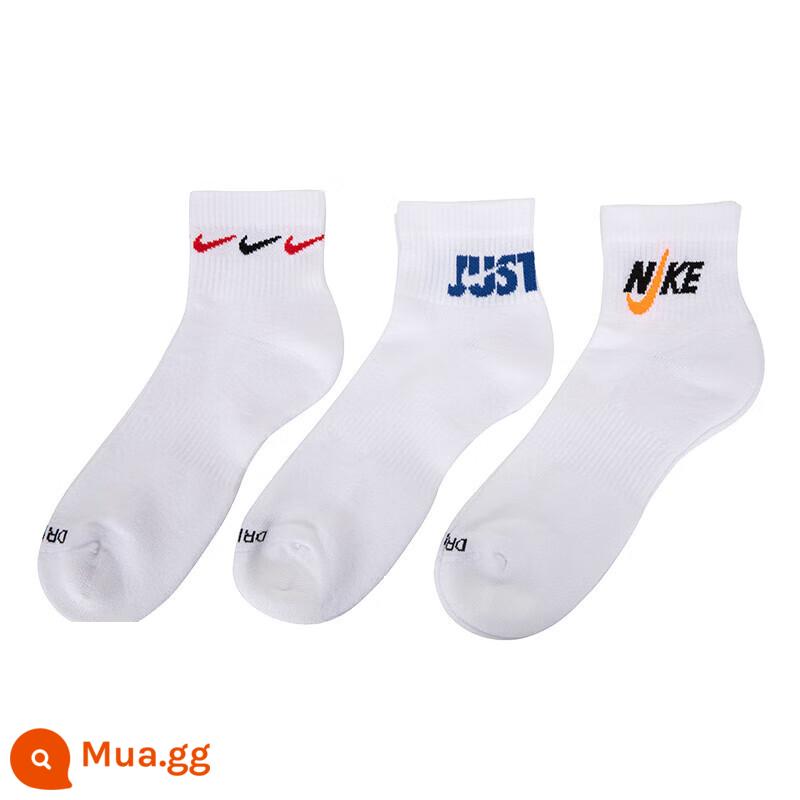 Vớ Nike Nike vớ nam nữ mùa xuân 2023 vớ móc nhỏ mới 3 đôi vớ thể thao DH3822 - DH3827-902 hàng giả thùng ngắn chính hãng, trả mười cho một, ba đôi