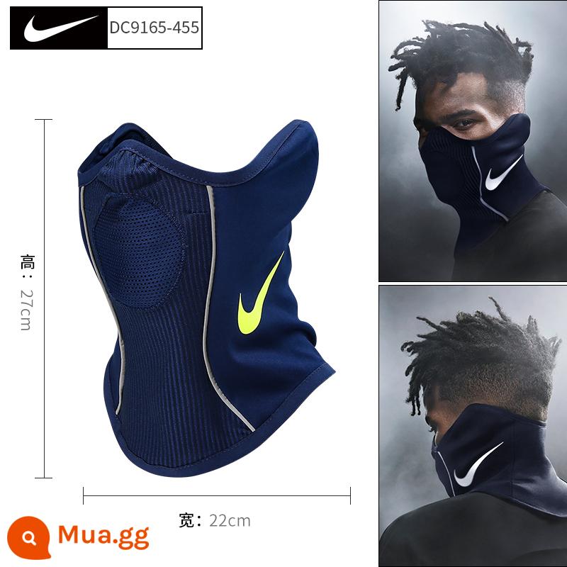 Nike Nike mặt nạ chống gió thể thao bóng đá mặt nạ cưỡi ngựa khăn mặt thể thao trượt tuyết ngoài trời khăn bịt tai mặt nạ - Màu xanh đậm/DC9165-455 Chống gió và ấm áp, bạn sẽ được giảm giá 10% nếu mua hàng giả