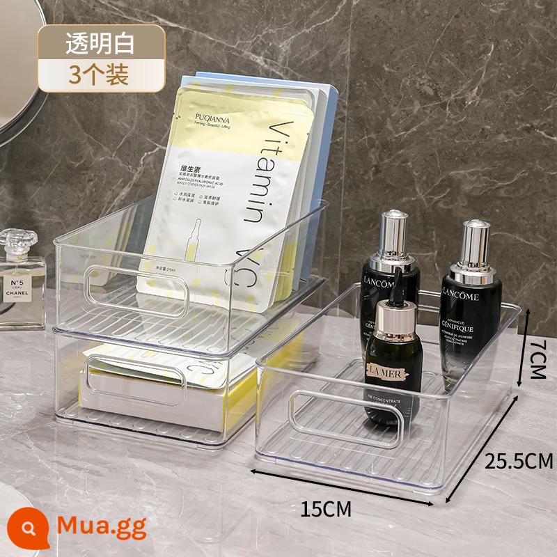 Máy Tính Để Bàn Hộp Bảo Quản Trong Suốt Mặt Nạ Mỹ Phẩm Hoàn Thiện Hộp Acrylic Giỏ Đựng Đồ Ăn Gia Đình Nhà Bếp Đồ Lặt Vặt Hộp Bảo Quản - Khuyến mại chớp nhoáng trong thời gian có hạn❤ Trong suốt/3 miếng