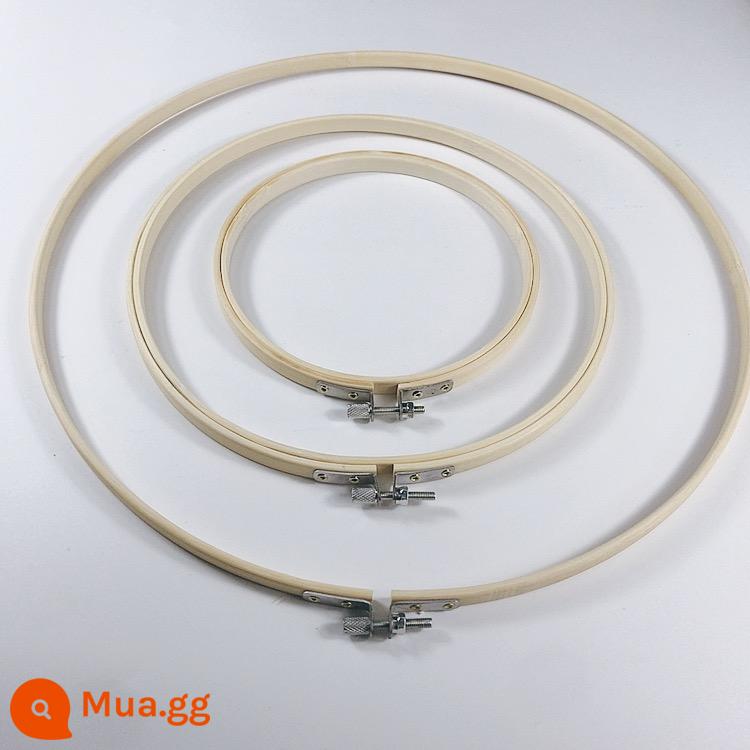 Dây buộc công cụ hình học áp tấm chữ G kẹp chỉ kim handmade tự làm chất liệu gói học sinh bộ màu chàm bùn - Vòng thêu tre (đường kính: 23cm)