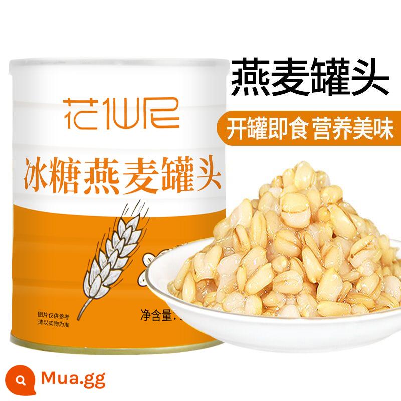 Bột yến mạch đường phèn Huaxian Ni lon 900g cửa hàng trà sữa ăn liền tráng miệng đậu đỏ đóng hộp đặc biệt - Yến mạch đóng hộp 900g