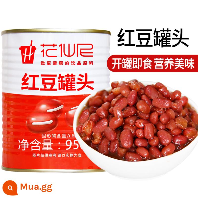 Bột yến mạch đường phèn Huaxian Ni lon 900g cửa hàng trà sữa ăn liền tráng miệng đậu đỏ đóng hộp đặc biệt - Đậu đỏ đóng hộp 950g