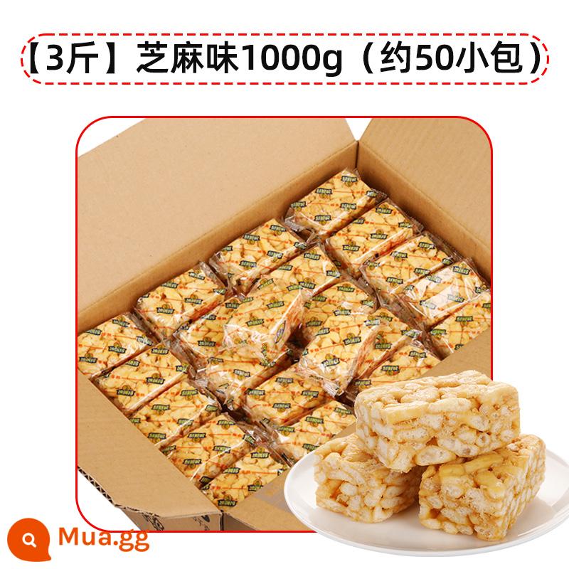 Xu Fuji Shaqima số lượng lớn 2500g khoảng 100 bánh truyền thống hương vị vừng trứng điểm cha mẹ không ăn - [3kg] Hương mè 1500g (khoảng 50 gói)