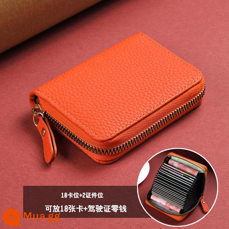 Túi thẻ bán tải thực sự lớn Vị trí đa vị trí cao - Khe cắm thẻ Orange-18 cỡ trung bình