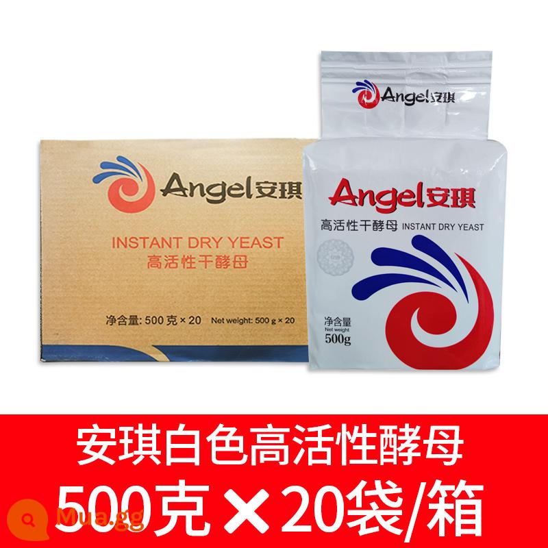 Bột nở tác dụng kép Angel Baidrill 1kg*10 túi nguyên hộp Bột làm bánh bao hấp tại nhà thương mại không nhôm - Men thiên thần 500×20