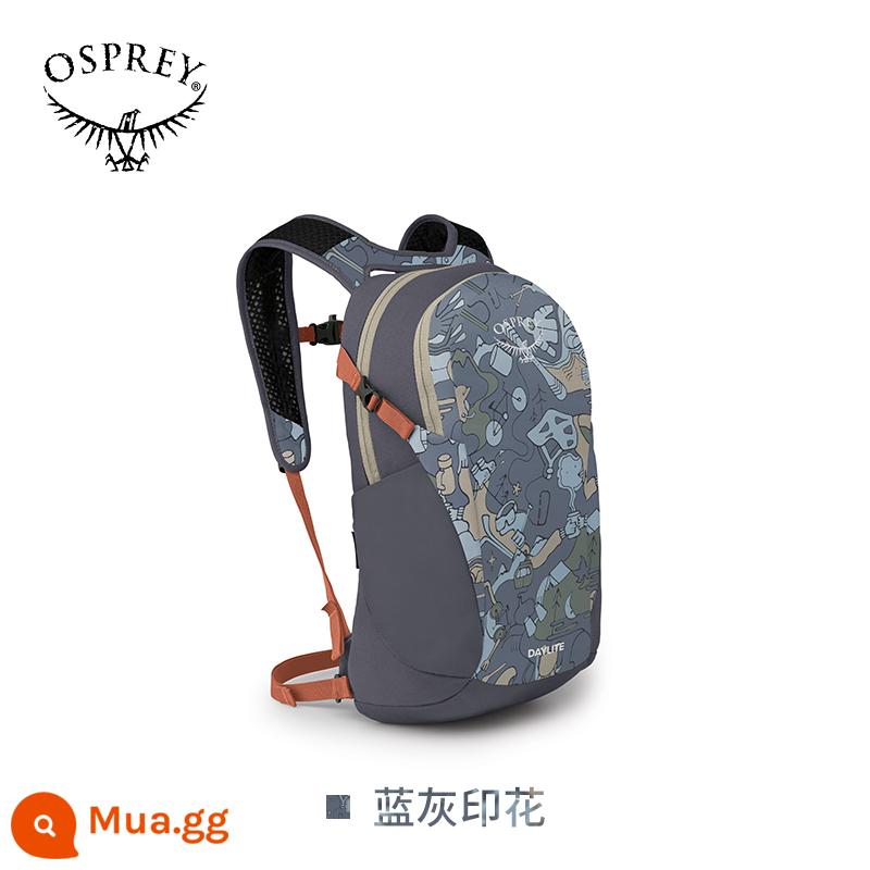 Ba lô OSPREY Daylite ánh sáng ban ngày kitty 13 lít đi lại ngoài trời du lịch xách tay đa chức năng siêu nhẹ - In màu xanh và xám