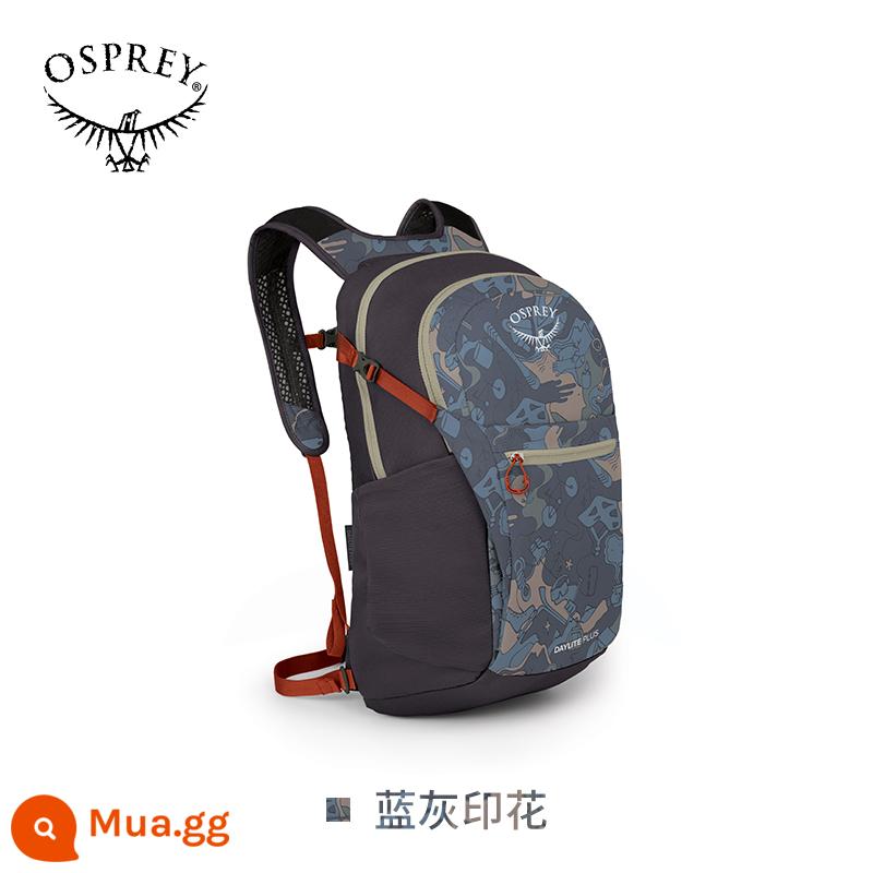 OSPREY Daylite Plus ánh sáng ban ngày + 20 lít ba lô kitty đa chức năng du lịch ngoài trời đi làm mới - In màu xanh và xám