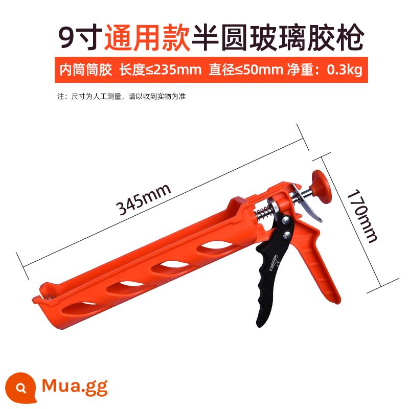 Tàu Ngầm Kính Súng Bắn Keo Súng Bắn Keo Hộ Gia Đình Keo Silicone Lấy Bằng Tay Đa Năng Tiết Kiệm Công Cụ - Súng bắn keo xoay tiết kiệm sức lao động bằng nhựa ABS 9 inch