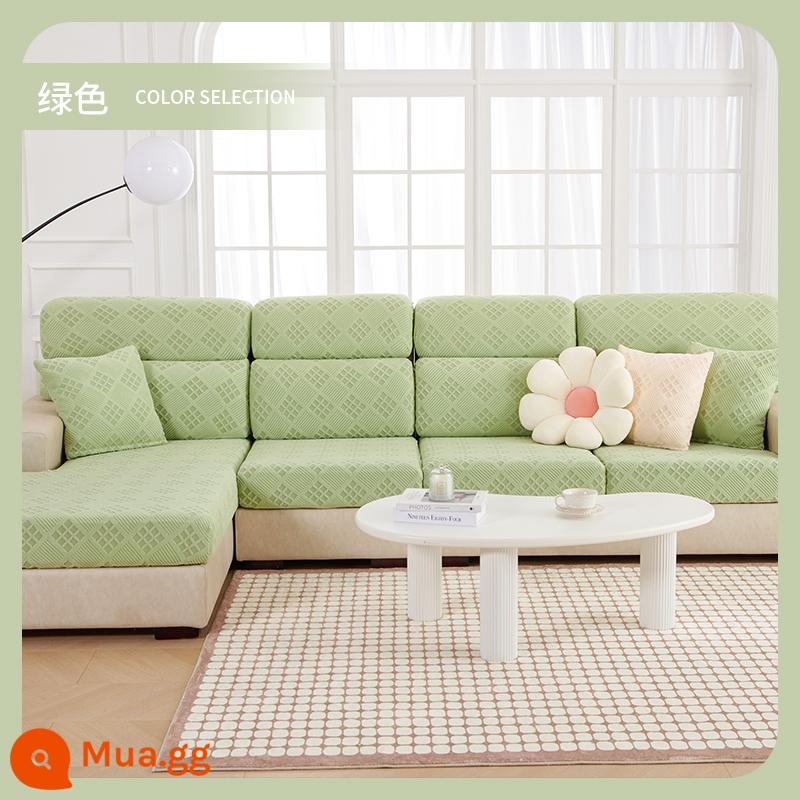 Bọc Ghế Sofa Tất Cả Bao Gồm Đa Năng Chống Trơn Trượt Thun Ghế Sofa Mùa Đông Sang Trọng Đệm Ba Ngồi Một Người Lắm miếng Lót Da - Kẻ sọc xanh