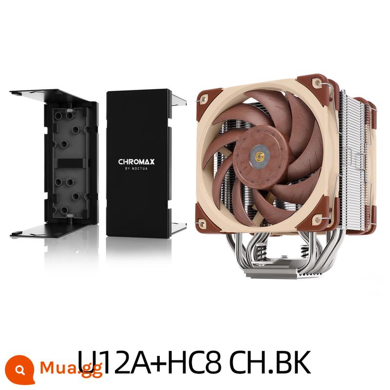 Tản nhiệt gió Owl NH-U12A CH.BK đen bóng A12X25PWM12 thế hệ tản nhiệt LGA1700 - Nắp trên màu đen tuyền U12A+HC8 CH.BK