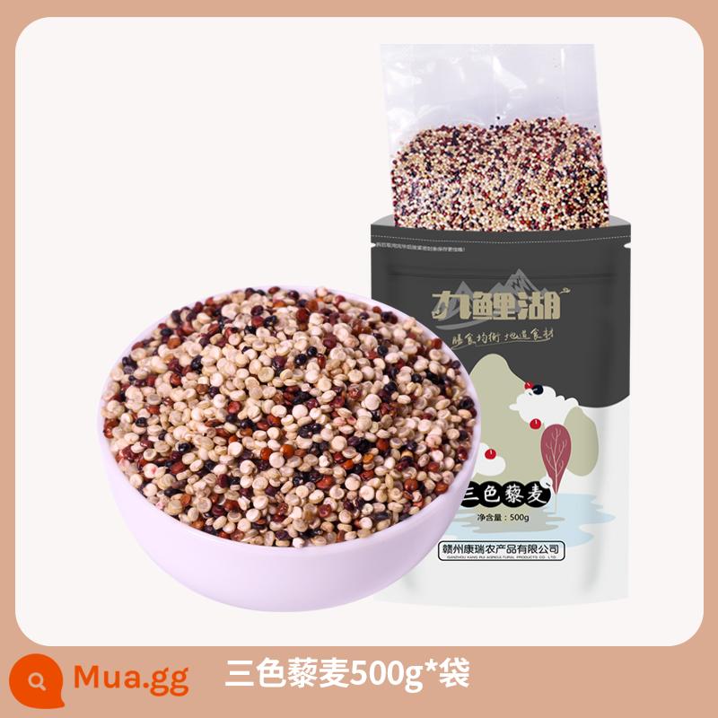 Mua 1 Tặng 1 1000g Quinoa Gạo Quinoa hỗn hợp ba màu Đỏ Trắng Đen Qinghai Limai Rice Five Grains Các loại ngũ cốc khác - [Thử nghiệm] Quinoa ba màu Qinghai 500g * 1 túi đóng gói chân không