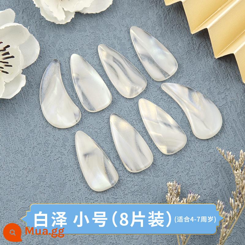 Con ve sầu vàng guzheng nail người lớn trẻ em người mới bắt đầu Bai Ze phong cách chơi chuyên nghiệp cấp đặc biệt chơi guzheng armor băng - Baize cỡ nhỏ (gói 8) được khuyến nghị cao dưới 1,3 mét