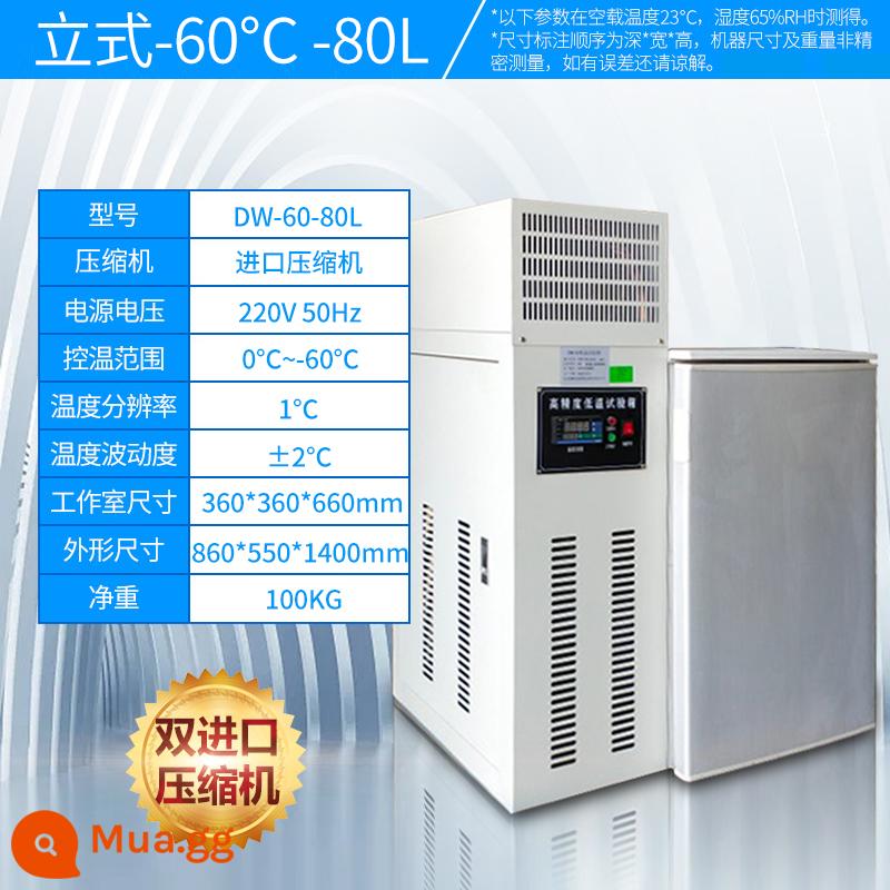 Chuyue DW-40 độ-60 nhiệt độ thấp buồng thử nghiệm nhiệt độ cao và thấp phòng thí nghiệm tủ lạnh hộp bảo quản tủ đông công nghiệp tủ đông - [Dọc] DW-60 độ 80 lít (nhập khẩu)