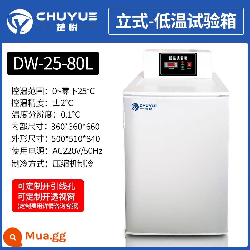 Chuyue DW-40 độ-60 nhiệt độ thấp buồng thử nghiệm nhiệt độ cao và thấp phòng thí nghiệm tủ lạnh hộp bảo quản tủ đông công nghiệp tủ đông - [Dọc] DW-25 độ 80 lít