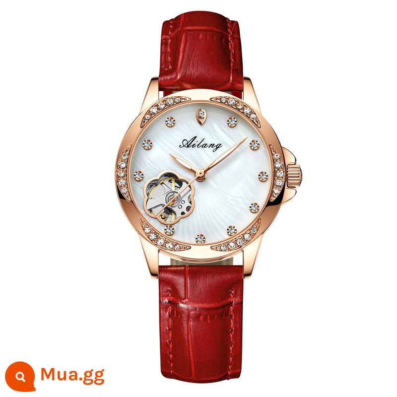 Thụy Sĩ đồng ý đồng hồ Ladies Đồng hồ cơ Mười Thương hiệu Ánh sáng sang trọng Sao Niche Ins Women's Watch 520 Quà tặng để tặng bạn gái - Bộ chuyển động nâng cấp mẫu kim cương (chứng nhận Thụy Sĩ)