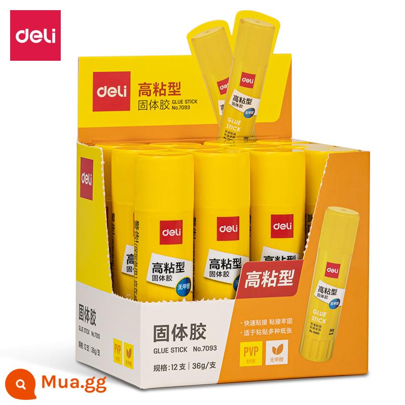 Deli keo dính độ nhớt cao của học sinh không chứa formaldehyde mạnh chắc chắn keo lớn 15g thủ công keo dính trẻ em keo - Keo dán 7093 36g-1 gói