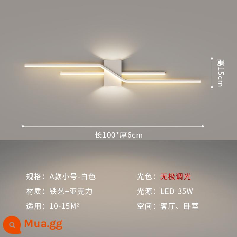 Tường tối giản dòng sáng tạo phòng ngủ cạnh giường ngủ ánh sáng sang trọng dải đèn LED chiếu sáng TV phòng khách nền đèn tường - Điều chỉnh độ sáng vô cấp loại A 100CM màu trắng