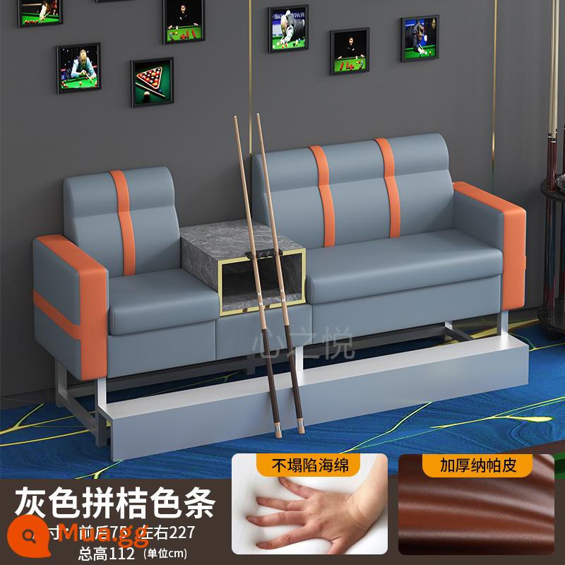 Bàn ghế bi-a mới ghế sofa bi-a ghế bi-a hội trường bi-a ghế đặc biệt ghế xem nhà sản xuất bàn ghế giải trí - Sọc cam xám 3 người nổi tiếng trên Internet