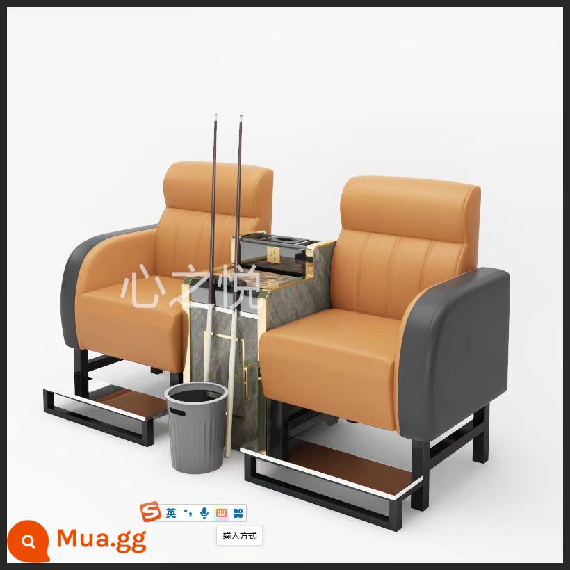 Bàn ghế bi-a mới ghế sofa bi-a ghế bi-a hội trường bi-a ghế đặc biệt ghế xem nhà sản xuất bàn ghế giải trí - Đệm xốp da Nappa sang trọng màu hoa sen