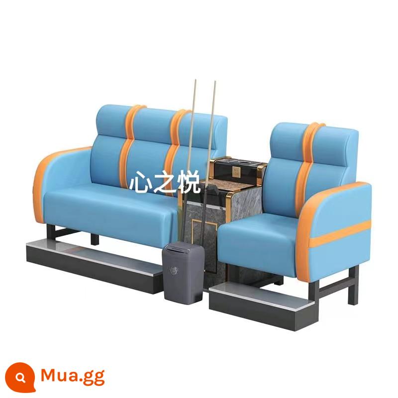 Bàn ghế bi-a mới ghế sofa bi-a ghế bi-a hội trường bi-a ghế đặc biệt ghế xem nhà sản xuất bàn ghế giải trí - Đệm xốp da Nappa sang trọng màu xanh da trời