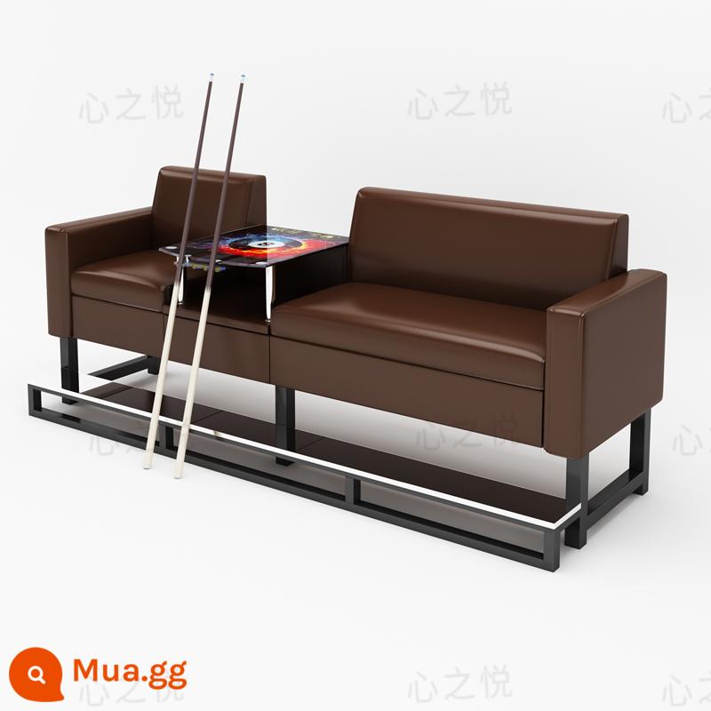 Bàn ghế bi-a mới ghế sofa bi-a ghế bi-a hội trường bi-a ghế đặc biệt ghế xem nhà sản xuất bàn ghế giải trí - Mẫu mới cao cấp màu cà phê dành cho 3 người