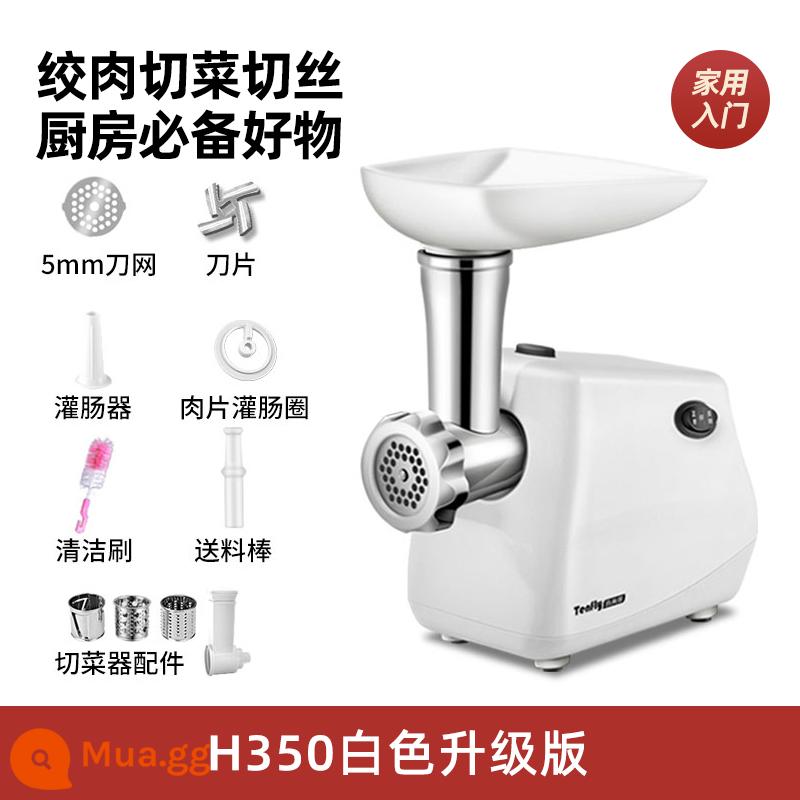 Tenfly Tianmei Home Thương mại Máy sơn điện điện nhỏ bằng thép không gỉ tự động đa chức năng Chiết xuất Thịt chiết xuất - Màu trắng (đi kèm máy thái rau củ)