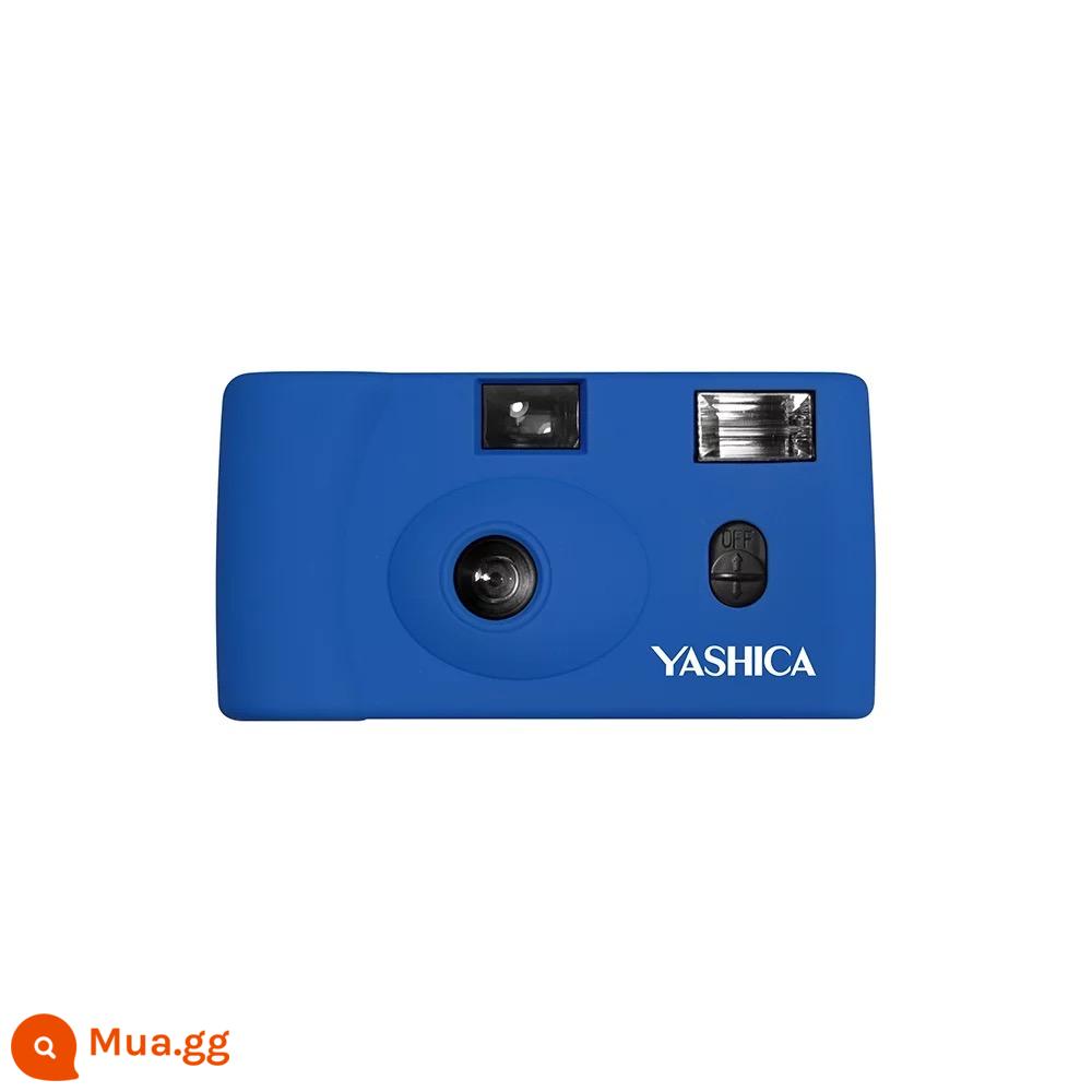 Máy phim giá trị cao YASHICA/Yashica MF1 có điều khiển đèn flash/gửi túi máy ảnh dây đeo tay pin - Màu xanh hải quân