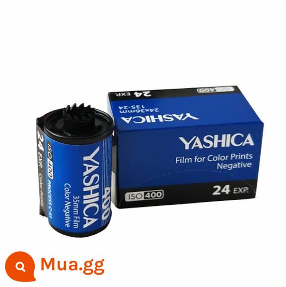 Máy phim giá trị cao YASHICA/Yashica MF1 có điều khiển đèn flash/gửi túi máy ảnh dây đeo tay pin - Y400 màu ISO400 24 ảnh